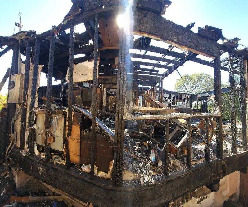 Fire Damaged House in Hawaii