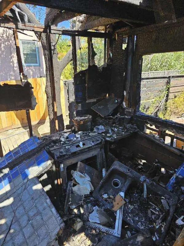 Fire damaged house Hawaii